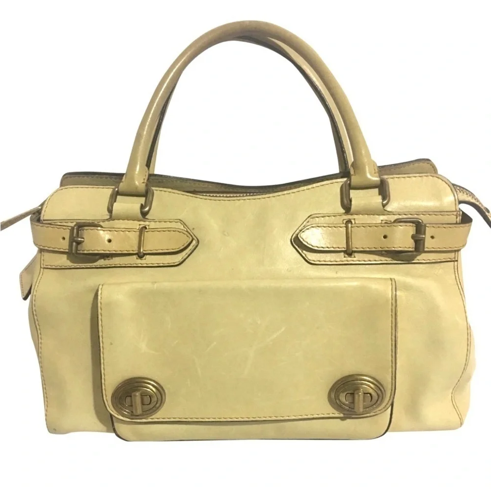 Marc Jacob’s vintage Elegant Cream satchel Handbag